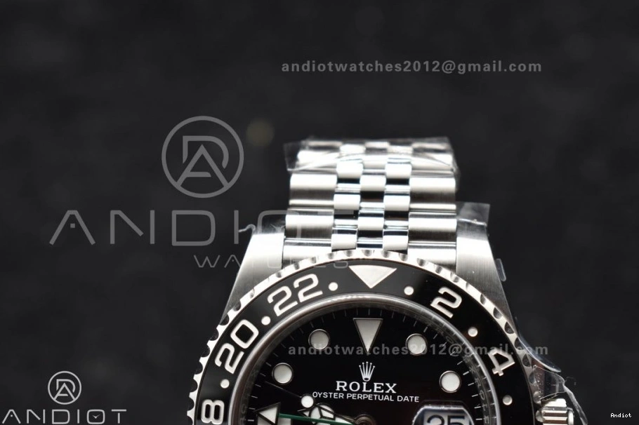 DD Jubilee FastDry Black Ceramic 1:1 Best GMT-Master Gray 878 GRNR Edition Clean Strap on 904L Steel 126710 II 0806